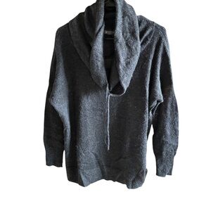 Eddie Bauer Women's Dark Gray Cowl Neck Sweater